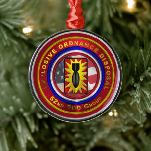 52:a EOD-GRUPPEN Jul Julgransprydnad Metall