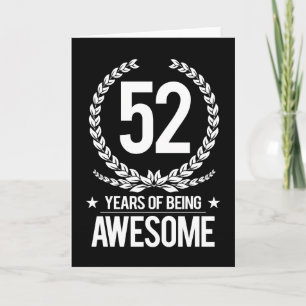 52:a födelsedagen (52 år efter Fantastisk) Kort