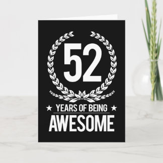 52:a födelsedagen (52 år efter Fantastisk) Kort