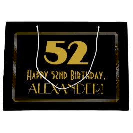 52:a födelsedagen - Art Deco Inspired Titta "52" o