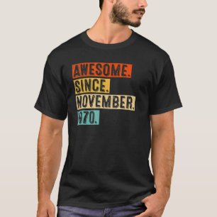 52:a födelsedagen Fantastisk sedan november 1970 5 T Shirt