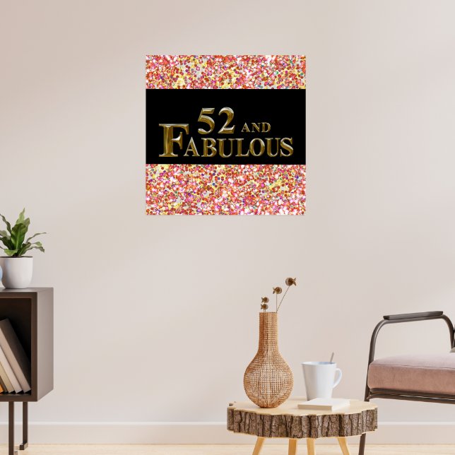 52:a födelsedagen poster (Vardagsrum 3)