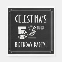 52:a Födelsedagsfesten: Art Deco Stil + anpassat n