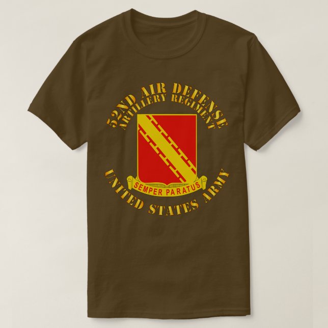 52:a Luft-försvarsartilleriregimen T Shirt (Design framsida)