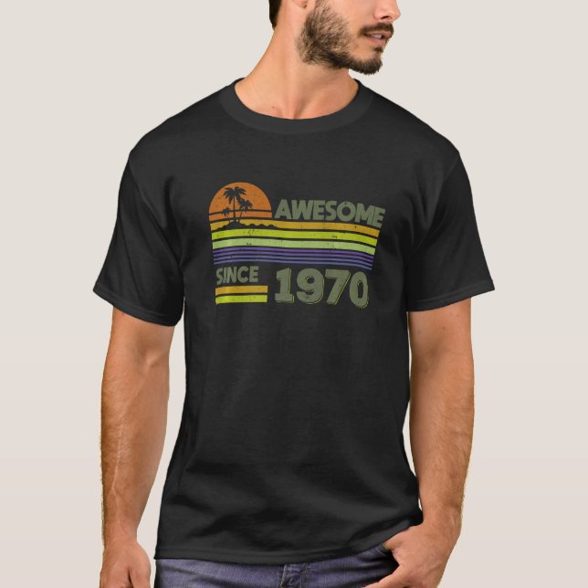 52 år gamla Manar-kvinnor Fantastisk sedan 1970 T Shirt (Framsida)