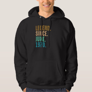 52 år gammal förklaring sedan juni 1970 52:a födel hoodie