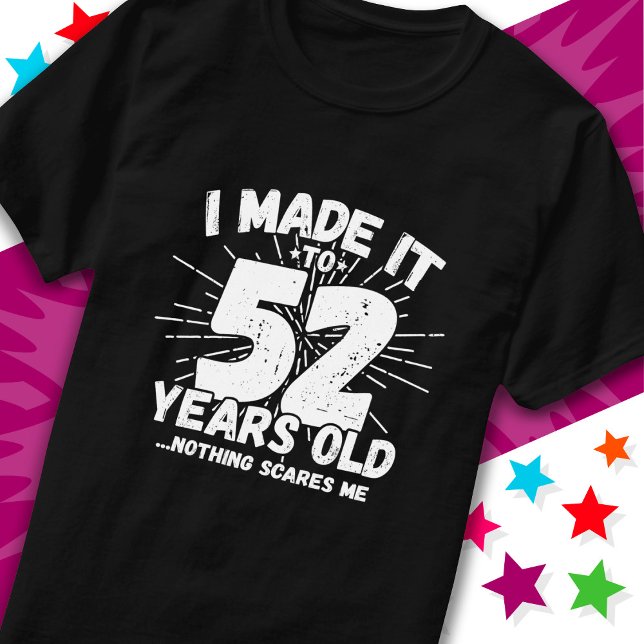 52 år gammalt Sarkastic Meme Funny 52:a födelsedag T Shirt (Skapare uppladdad)