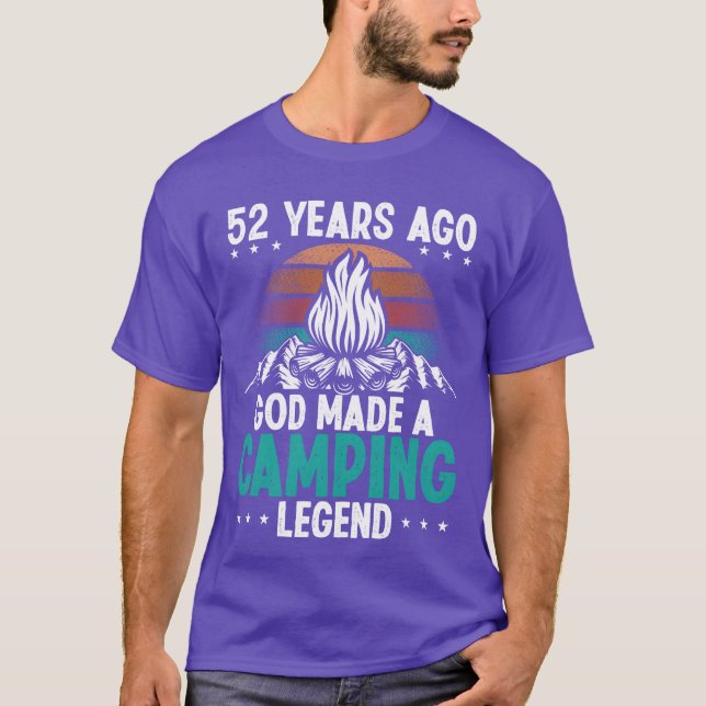 52-årig campinglegend Scout 52-årspresent Camper T Shirt (Framsida)