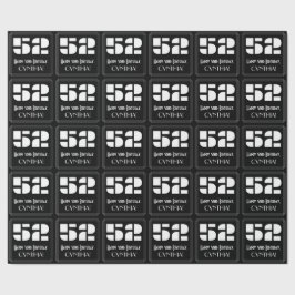 52-årsdag: Art Deco Inspirerad Look "52" & Namn Presentpapper