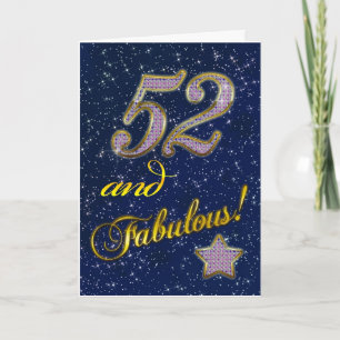 52-årsdag för någon Fabulous Kort