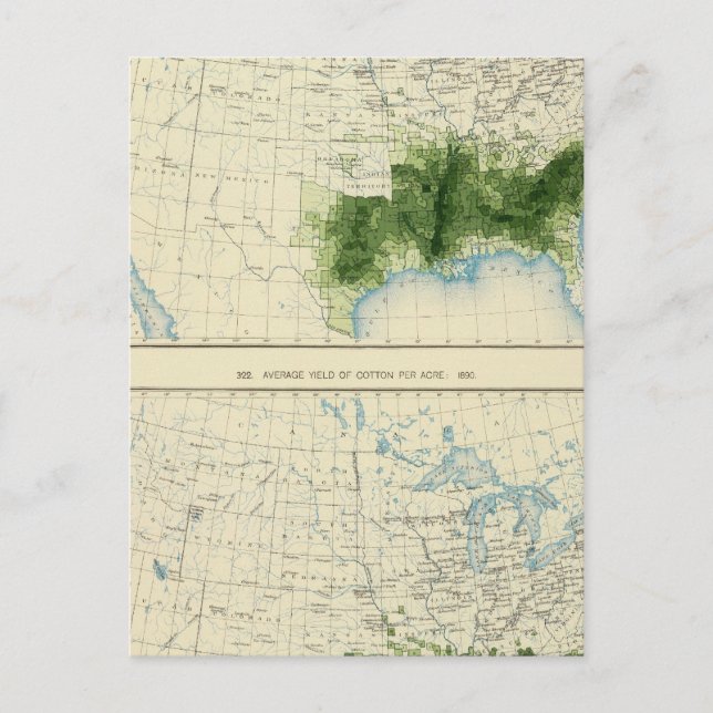 52 Bomull 1890 Vykort (Framsida)