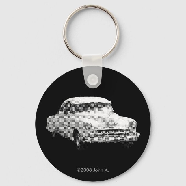 "52 Chevy Deluxe Mono Keychain Nyckelring (Framsida)