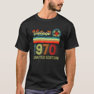 52 Dekorationer vid födelsedagens Vintage 52 år ga T Shirt