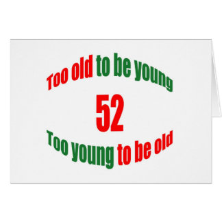 52 för gammalt hälsningskort