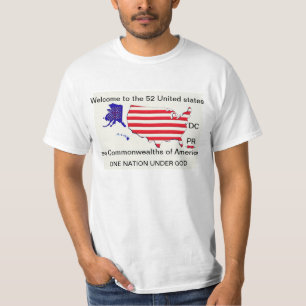 52 STATER UNDER GUDt-skjortan Tee