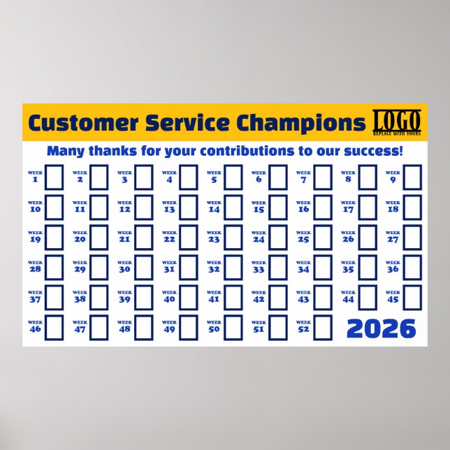 52 veckors vinnare anställd volontär student foto poster (Framsidan)