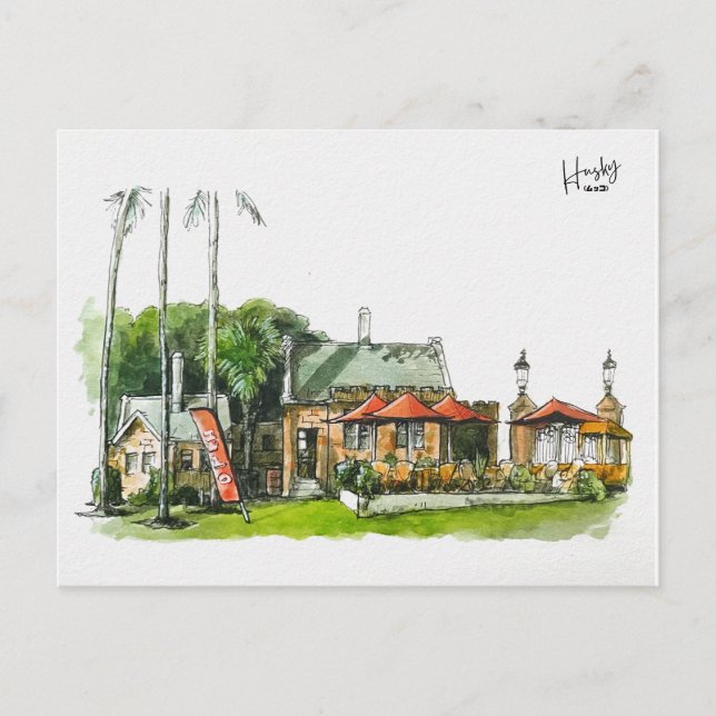 52: Victoria park café Vykort (Framsida)