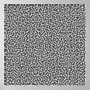 52 x 52 eller mindre Poster Maze1 Anpassa vitt!
