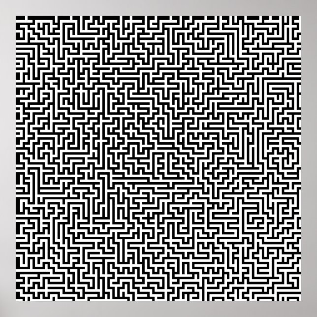 52 x 52 eller mindre Poster Maze1 Anpassa vitt! (Framsidan)