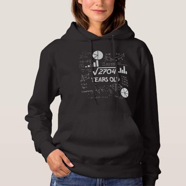 52 Years Old Bday Math Teacher 52nd Birthday Gift T Shirt (Framsida)