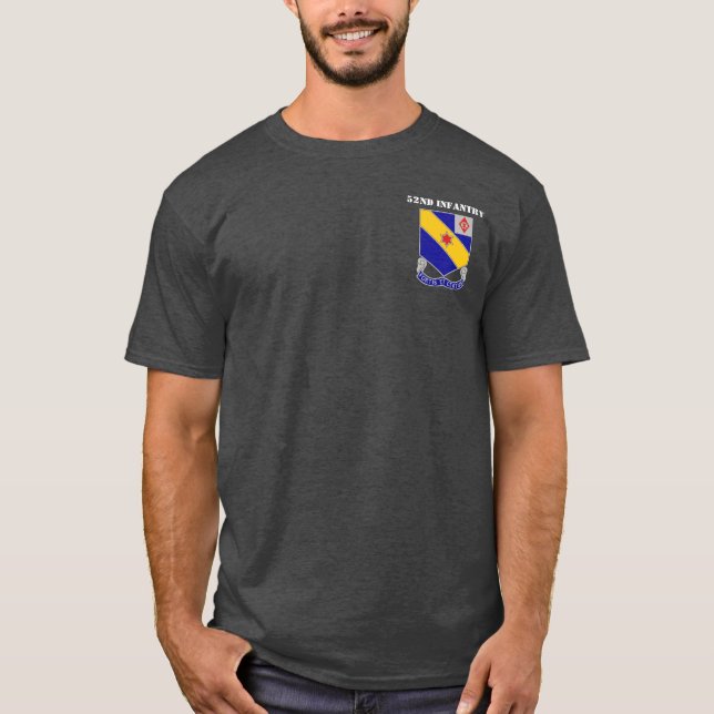 52nd Infanterit Regiment - 2nd infanteriuppdelning T-shirt (Framsida)