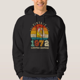 53 Ålderdag 1972 Vintage 53:e födelsedagen Kvinnor Hoodie