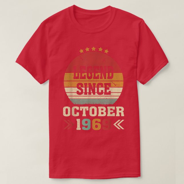 53 år gamla gåvor sedan oktober 1969 53:e t shirt (Design framsida)
