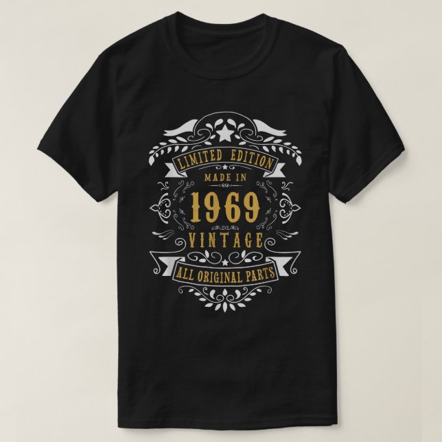 53 år gammal 53:e födelsedagen, född 1969 Manar W T Shirt (Design framsida)