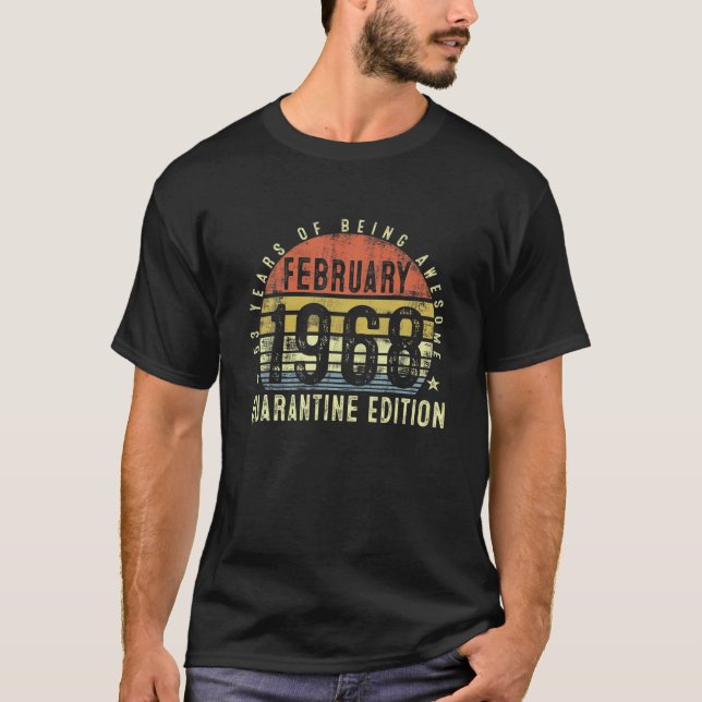 53 år gammal 53RD-Dekoration från födelsedagen feb T Shirt (Framsida)