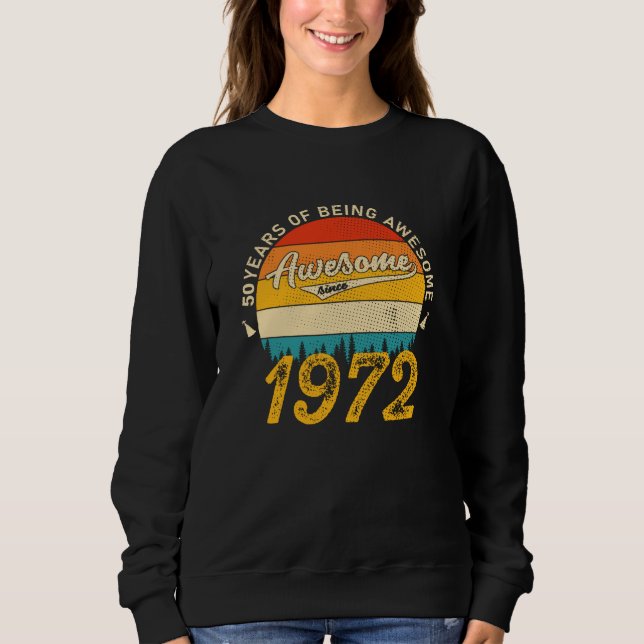 53 år gammal dag 1972 Fantastisk 53:e födelsedagsp T Shirt (Framsida)