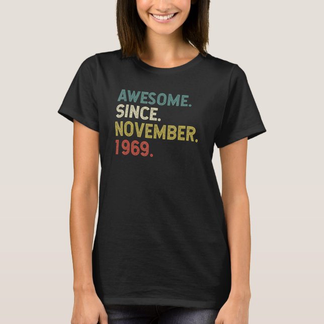 53 år gammal Fantastisk sedan november 1969 53 BIR T Shirt (Framsida)