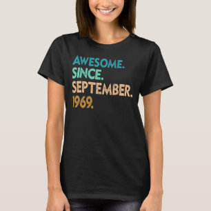 53 år gammal Fantastisk sedan september 1969 53:e  T Shirt