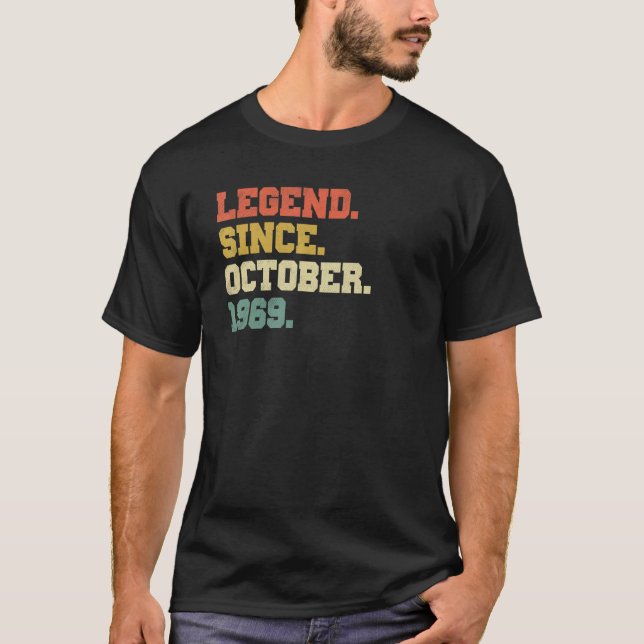 53 år gammal förklaring sedan oktober 1969 53:e fö t shirt (Framsida)
