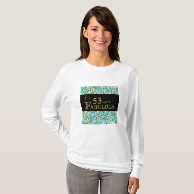 53-årsdag  t shirt (Hel framsida)