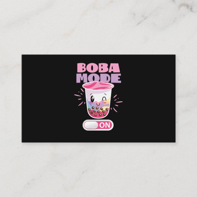 53.Boba Tea Boba Mode på Visitkort (Framsida)