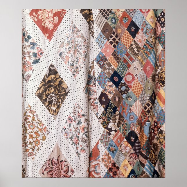 53:Detaljer om ett lapptäcke från Mrs. Poster (Framsidan)