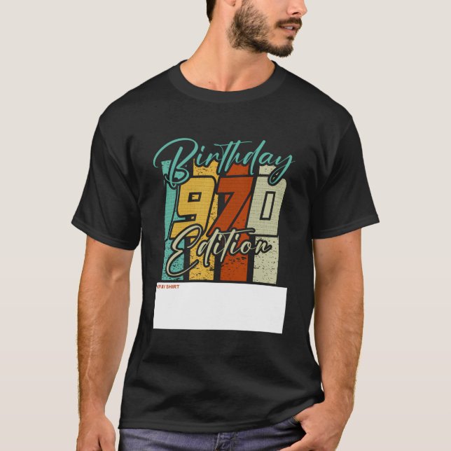53:e födelsedag Begränsad Retro-Roligt för 1970 år T Shirt (Framsida)