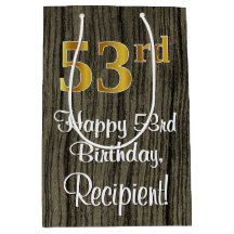 53:e födelsedagen: Elegant Faux Guld look #, Faux