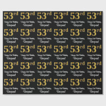 53:e födelsedagen: Elegant Luxurious Faux Guld Tit