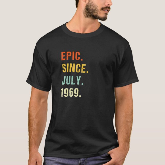 53:e födelsedagen Epic sedan juli 1969 53 år gamma T Shirt (Framsida)
