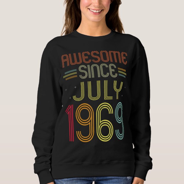 53:e födelsedagen Fantastisk sedan juli 1969 53 år T Shirt (Framsida)