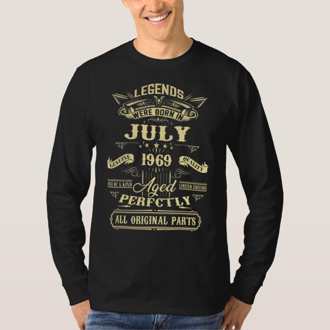 53:e födelsedagen för förklaringarna från juli 196 t shirt (Framsida)