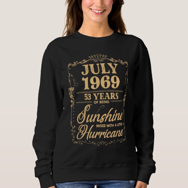 53:e födelsedagen för hennes född i juli 1969 t shirt (Framsida)