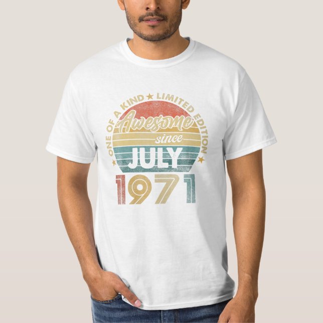 53:e födelsedagen Manar Fantastisk 1971 T Shirt (Framsida)