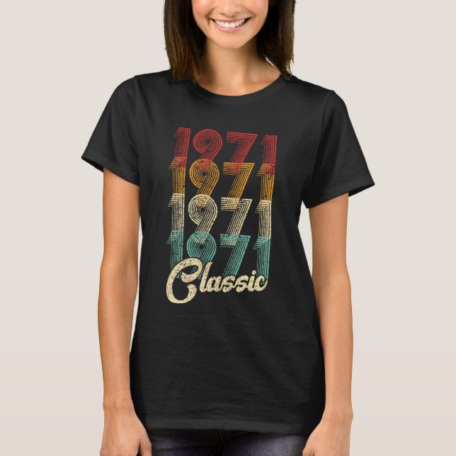 53:e födelsedagspresent, klassisk 1971, 53 år gamm t shirt (Framsida)