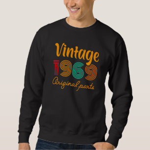 53:e Vintagen på födelsedagen 1969 Födelsedagen 19 Lång Ärmad Tröja