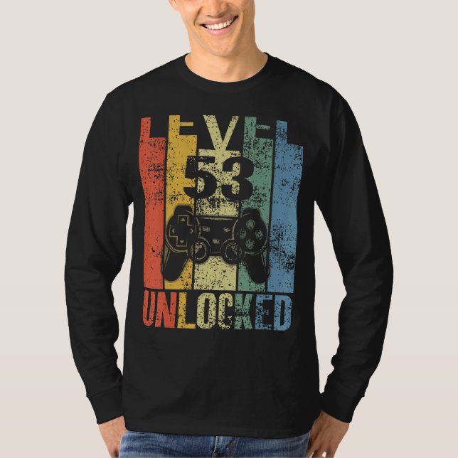 53 obelåsta 53:e födelsedagen för videospelare t shirt (Framsida)