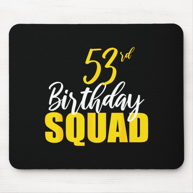 53rd Happy Birthday Squad Party Bday Family Group  Musmatta (Framsidan)