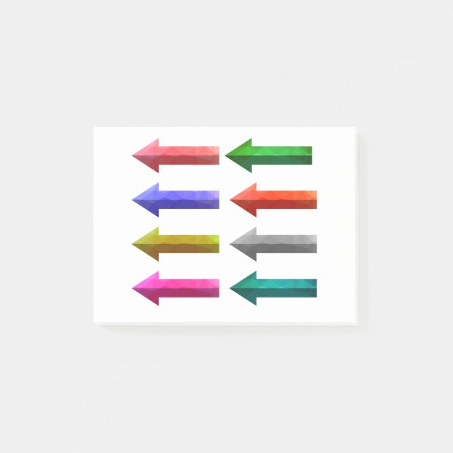 5424Färgad pilar Post-it Block (Framsida)