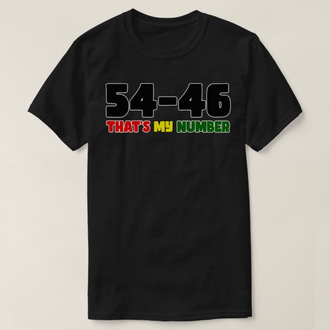 5446 mitt nummer t shirt (Design framsida)